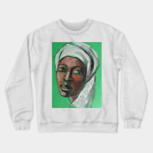 Green Eyes - Portrait Of A Woman Crewneck Sweatshirt